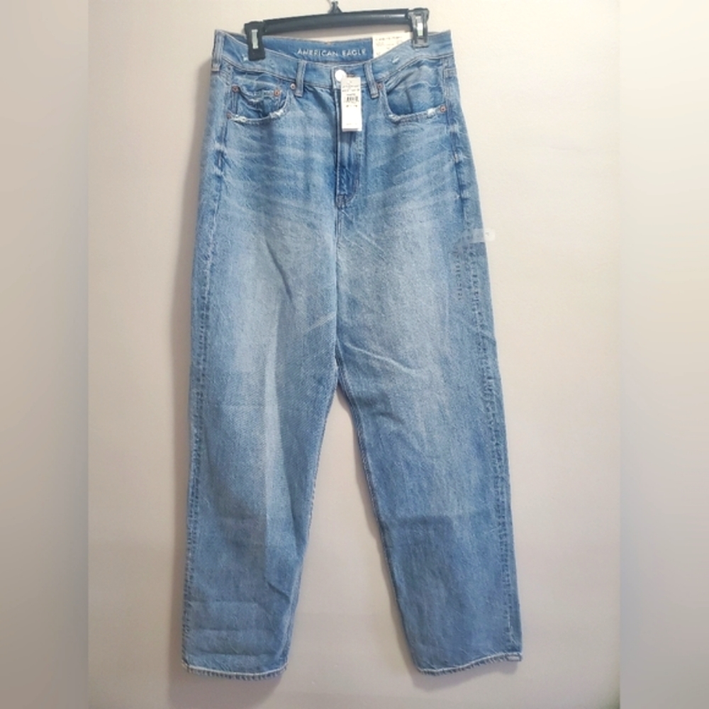 American Eagle Baggy Jeans Comfort Stretch Waistbad Size 12L